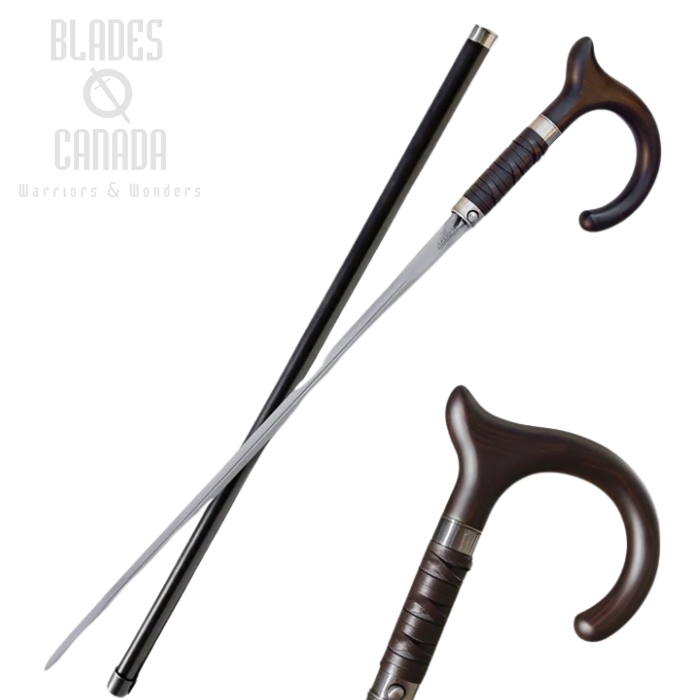 Shikoto Gentleman's Hook Cane, 1045 Carbon, UC3611